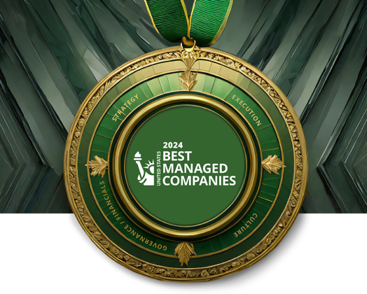US Best Managed Companies Winners 2024 green logo
