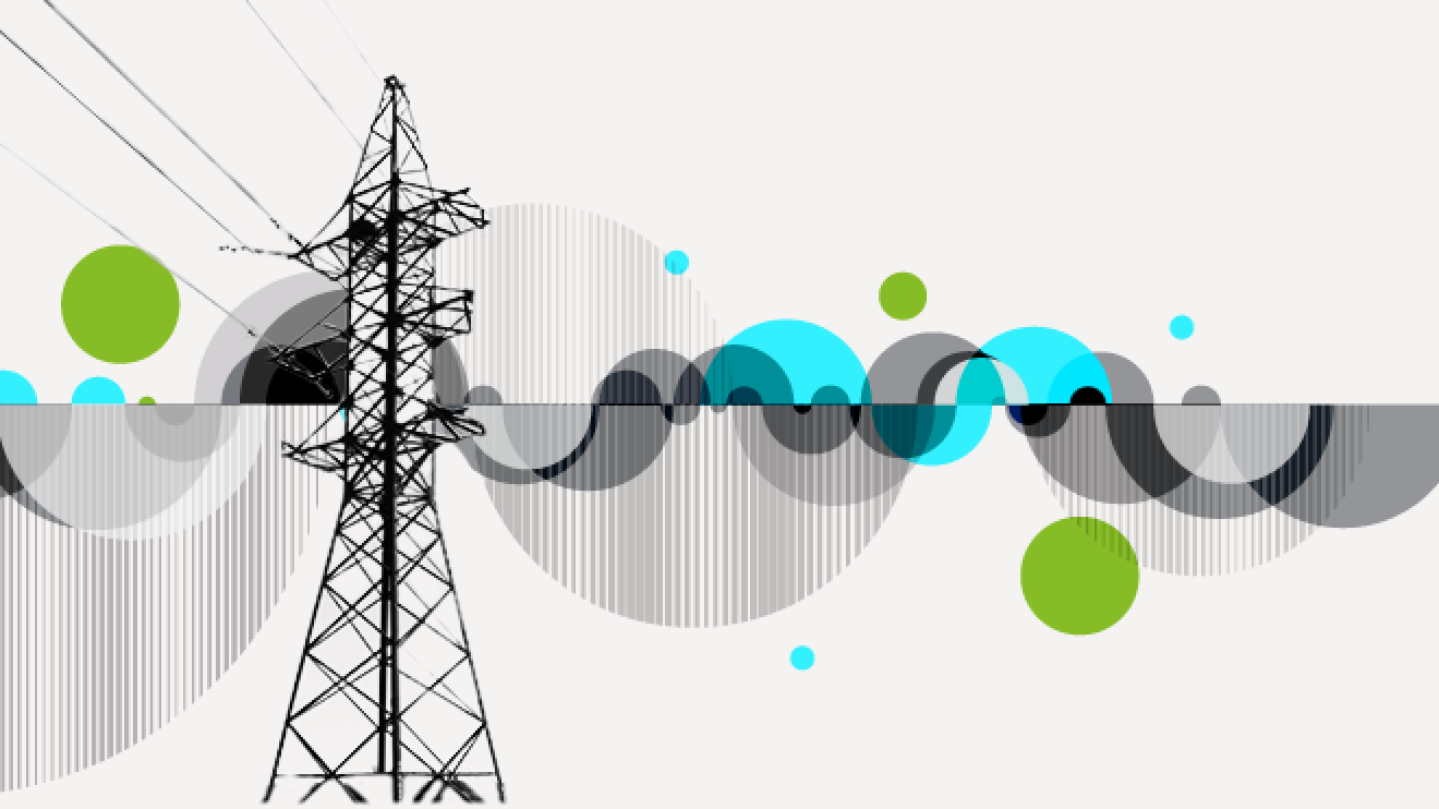 abstract art containing random circles, lines and antenna